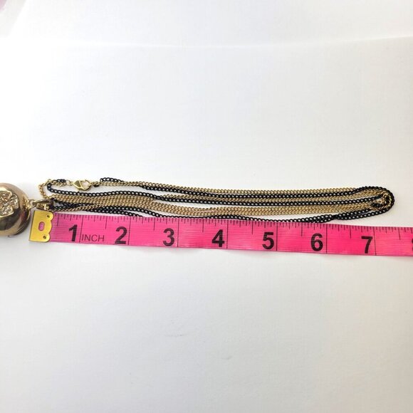 Gold Skull Pendant Necklace - Picture 9 of 13